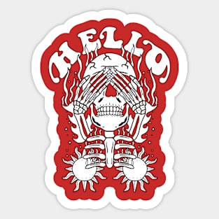 Skullwhite cilukba Sticker